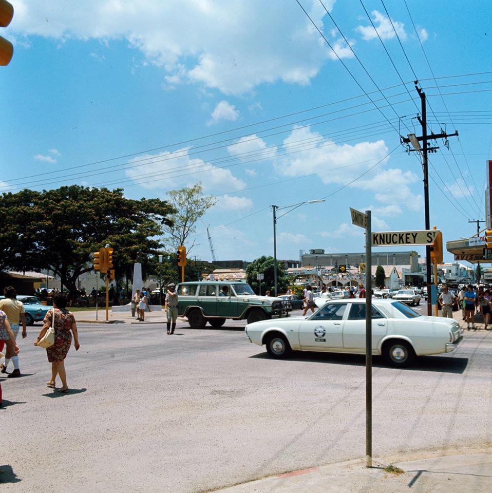 Taxi on the the street in Darwin