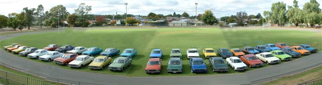 Cars on display